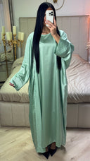 2pcs Set Glitter Kimono + Inside Tie Belt Underdress