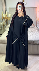 2pcs Set Kimono + Tie Belt Underdress Golden Details