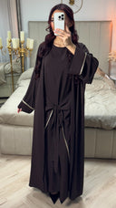 2pcs Set Kimono + Tie Belt Underdress Golden Details