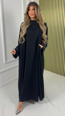 2pcs Set Kimono + Underdress Diamond Sleeve Detail