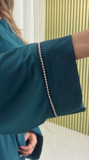 2pcs Set Kimono + Underdress Diamond Sleeve Detail