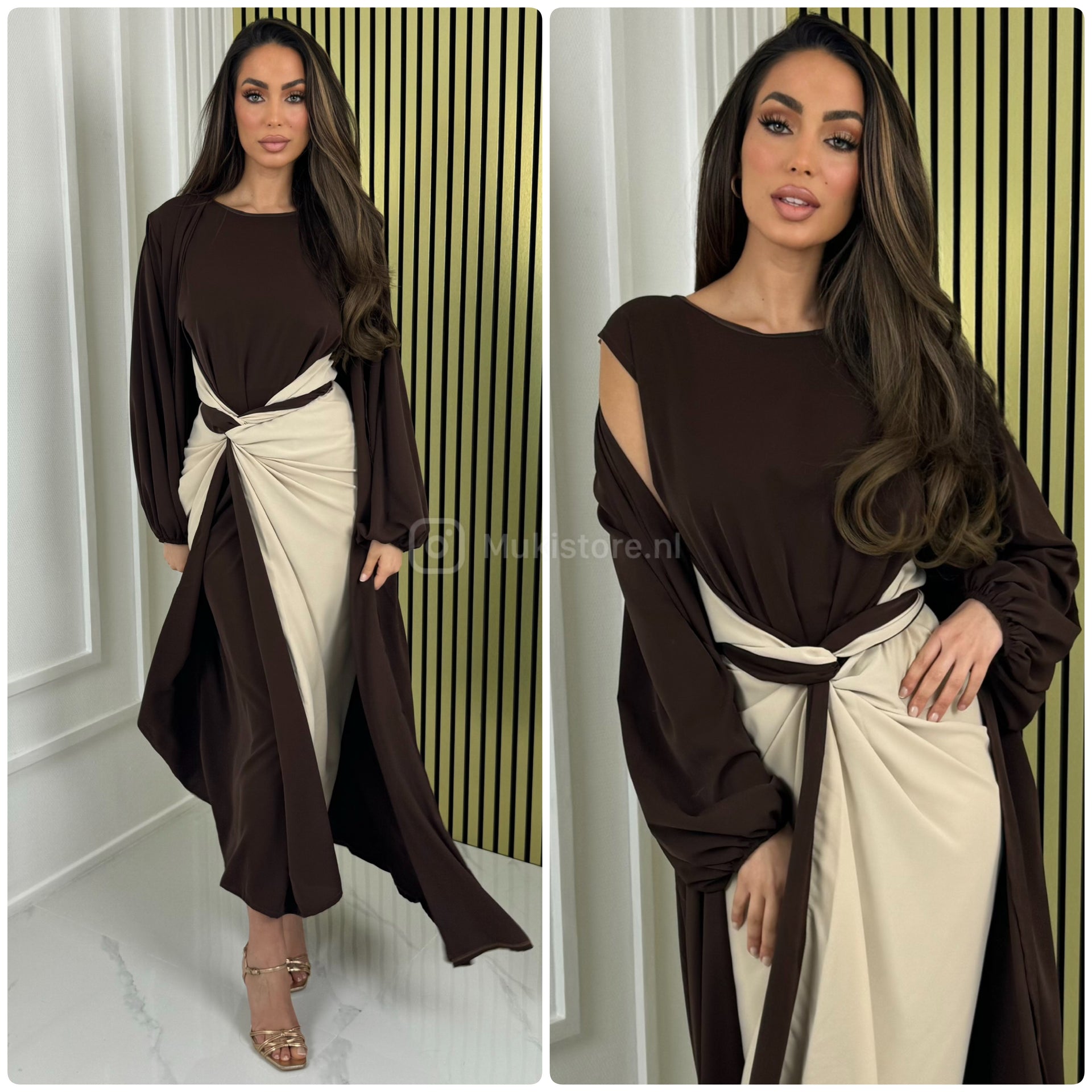 Unique Sleeveless Kimono Dress With Pockets –