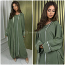 2pcs Silver Detail Kimono+Dress Oversized Made In Italy