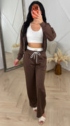 3-Delige Lounge Set met Wide Leg Broek en Tanktop