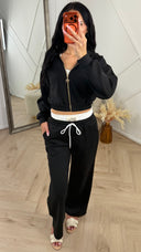 3-Delige Lounge Set met Wide Leg Broek en Tanktop