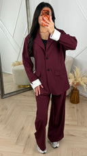 Oversized 2-Piece Set met Blazer en Wijde Broek