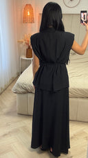 Tweedelige Set met Ceintuur – Viscoseblend