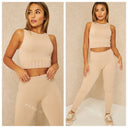 Sleeveless Ribbed Lounge Musthave Set 228