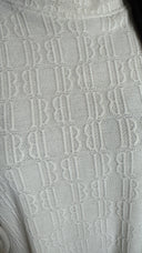 Jacquard Twee-Delige Set met Wijde Mouwen
