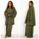 Loose Fit Elegant Wide Leg Set