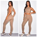 Sleeveless Ribbed Lounge Musthave Set 228