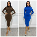 Wrapped dress split