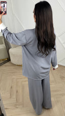 Oversized 2-Piece Set met Blazer en Wijde Broek