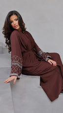 786 | Chester Design Abaya + Tie Belt + Scarf