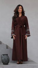 786 | Chester Design Abaya + Tie Belt + Scarf