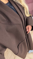 Basic Oversized Coat Seam Detail