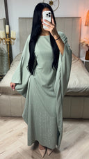 Oversized Strass Butterfly Abaya Inside Tie Belt