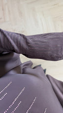 Abaya Jurk met Strass Details en Cape Mouwen