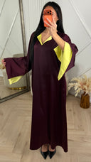 Abaya Maxi Jurk met Contrast Voering