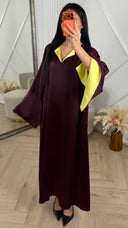 Abaya Maxi Jurk met Contrast Voering