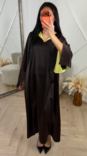 Abaya Maxi Jurk met Contrast Voering