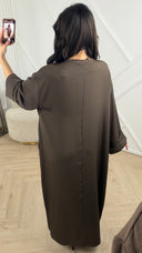 Abaya Maxi Jurk met Wijde Mouwen