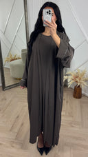 Abaya Two-Piece Set met Kimono en Onderjurk