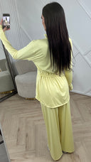 Sportieve 2-Piece Fitness Set met Rits en Wijde Broek