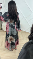 Maxi Jurk met Bloemenprint en Vaste Binnenjurk