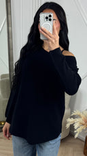 Basic Knit Top met Ronde Hals