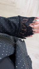 Blazer met Sparkle Details & Kantafwerking