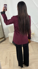 Blazer met Sparkle Details & Kantafwerking