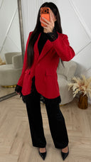 Blazer met Sparkle Details & Kantafwerking