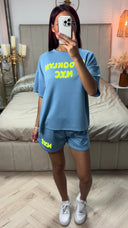 Brooklyn NYC Soft Material Tee+Shorts Set