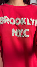 Brooklyn NYC Soft Material Tee+Shorts Set