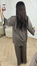 Burkini Set met Contrastdetails en Sportieve Halssluiting