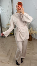 Burkini Set met Overslagdetail en Striksluiting