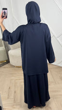 Burkini Set met Wijde Mouwen en Maxi Rok