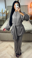 Burkini met Ritssluiting en Hijab – Splitmouwen Design