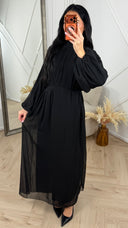 Chiffon Maxi Jurk met Strikdetail op de Rug