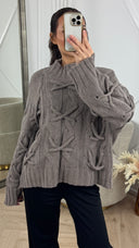 Chunky Twist Cable Knit Trui