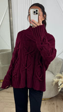Chunky Twist Cable Knit Trui