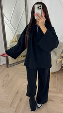 Comfy Fleece Two-Piece Set met Capuchon