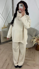 Comfy Fleece Two-Piece Set met Hoge Kraag