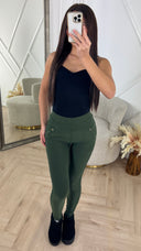 Comfy Stretch Broek met Hoge Taille 370