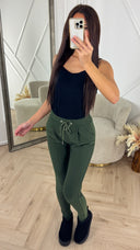 Comfy Stretch Broek met Koordsluiting 371