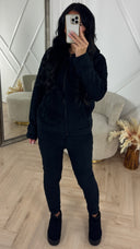 Comfy Teddy Huispak met Capuchon & Rits