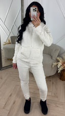 Comfy Teddy Huispak met Capuchon & Rits