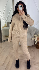 Comfy Teddy Huispak met Capuchon & Rits