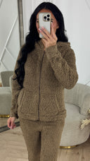 Comfy Teddy Huispak met Capuchon & Rits